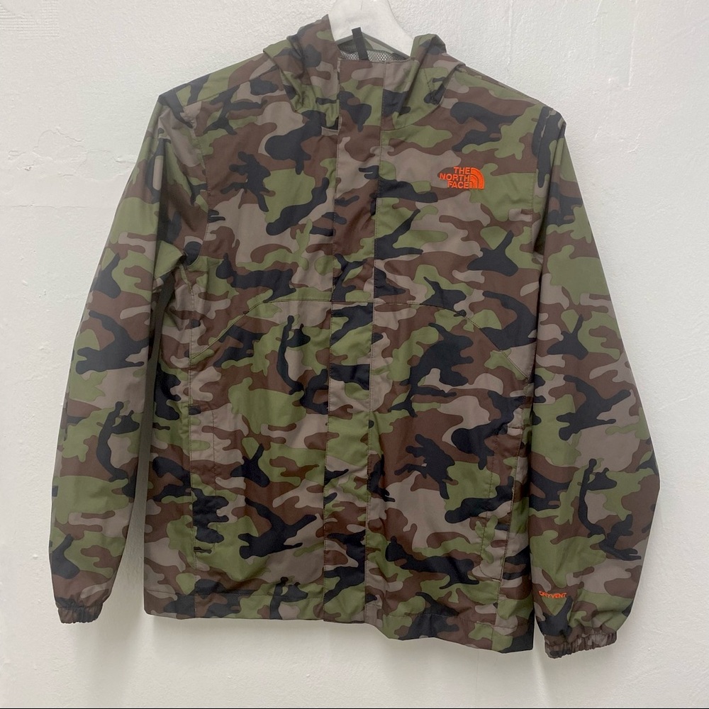 The North Face Camo Rain Jacket - Boys L